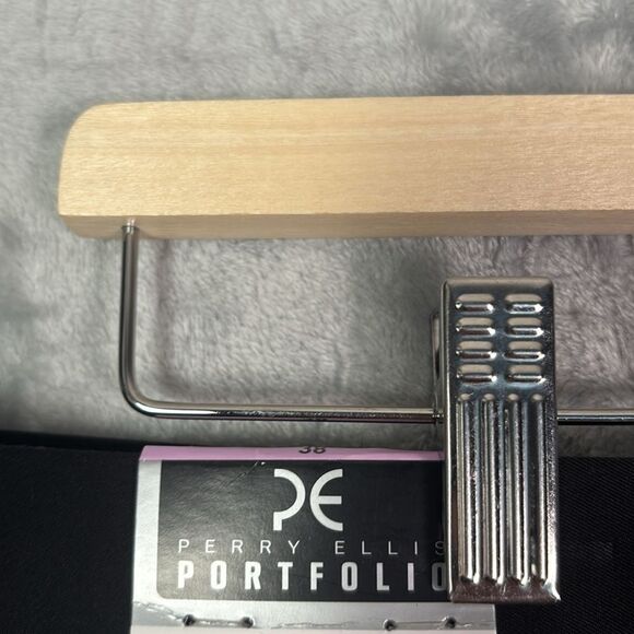 NWT New Perry Ellis Portfolio Soft Black Pleated Shorts w/Pockets Size 38 - Picture 5 of 9